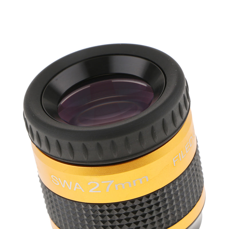 1.25" SWA 27mm 70-Degree Super Wide Angle Achromatic Eyepiece for Telescope