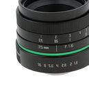 35mm F/1.6 Large Aperture Manual Prime Fixed Lens APS-C for Sony Nikon Canon Digital Cameras, Black
