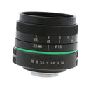 35mm F/1.6 Large Aperture Manual Prime Fixed Lens APS-C for Sony Nikon Canon Digital Cameras, Black