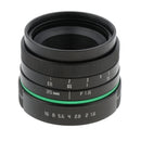 35mm F/1.6 Large Aperture Manual Prime Fixed Lens APS-C for Sony Nikon Canon Digital Cameras, Black