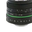 50mm F/1.8 Large Aperture Manual Prime Fixed Lens APS-C for Sony Nikon Canon Digital Cameras, Black