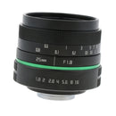 25mm F/1.8 Large Aperture Manual Prime Fixed Lens APS-C for Sony Nikon Canon Digital Cameras, Black