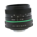 25mm F/1.8 Large Aperture Manual Prime Fixed Lens APS-C for Sony Nikon Canon Digital Cameras, Black