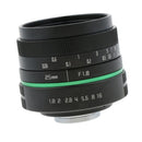 25mm F/1.8 Large Aperture Manual Prime Fixed Lens APS-C for Sony Nikon Canon Digital Cameras, Black