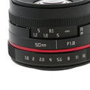 Fully Multi-coated Fixed Lens Manual Focus for Panasonic Olympus Camera 50mm F1.8 Clear Blur Background Effect