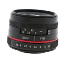 Fully Multi-coated Fixed Lens Manual Focus for Panasonic Olympus Camera 50mm F1.8 Clear Blur Background Effect
