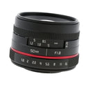 Fully Multi-coated Fixed Lens Manual Focus for Panasonic Olympus Camera 50mm F1.8 Clear Blur Background Effect