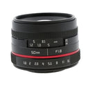 Fully Multi-coated Fixed Lens Manual Focus for Panasonic Olympus Camera 50mm F1.8 Clear Blur Background Effect
