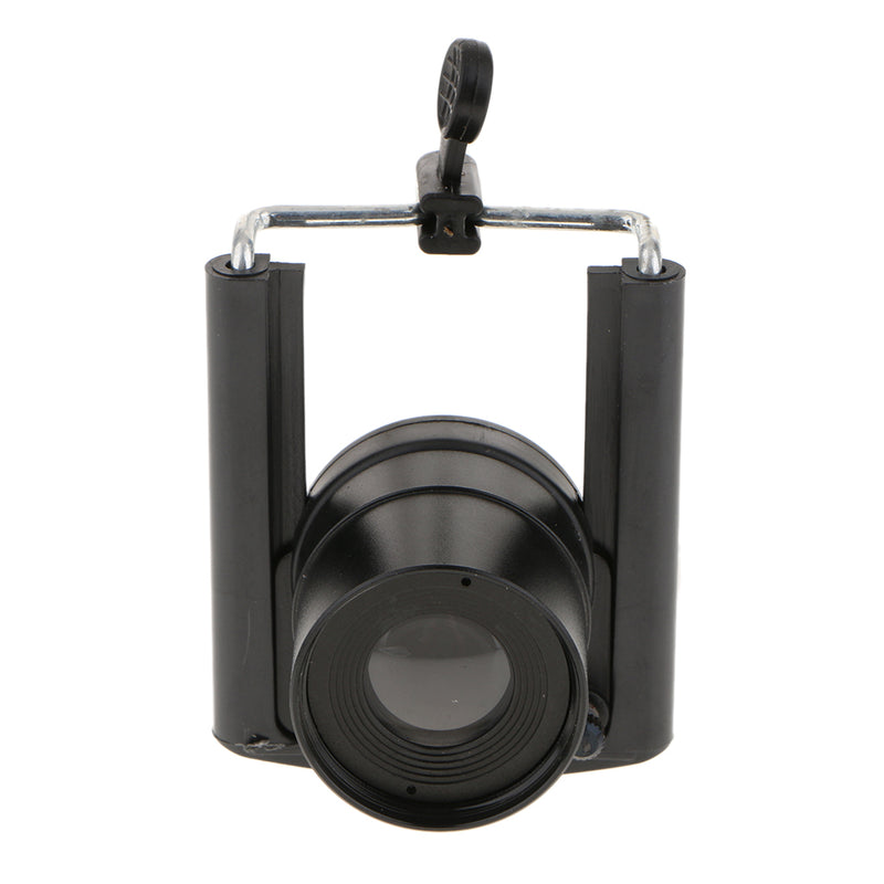 1.25'' 10mm Eyepiece with Phone Mount Adapter Clip Holder for Smartphones 55-85mm- Black