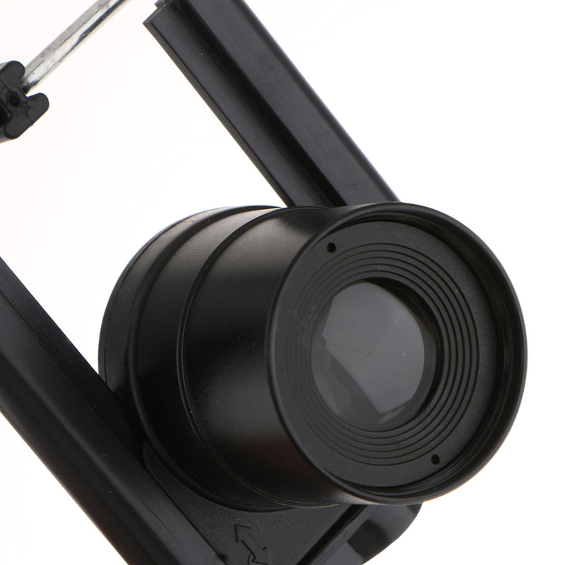 1.25'' 10mm Eyepiece with Phone Mount Adapter Clip Holder for Smartphones 55-85mm- Black