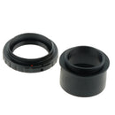 T Ring for Canon SLR Camera Lens + 2inch to T2 M42*0.75 Thread Telescope Mount Adapter - Black