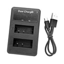 2 Channels Digital Camera Battery Charger Charging Stand with USB Port for Canon LP-E17