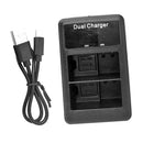 LCD Display Battery Charger Charging with USB Port for Nikon EN-EL15/EL15A