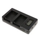 LCD Display Battery Charger Charging Stand with USB Port for Sony NP-FW50