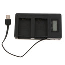 LCD Display Battery Charger Charging Stand with USB Port for Sony NP-FW50