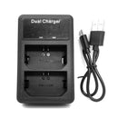 LCD Display Battery Charger Charging Stand with USB Port for Sony NP-FZ100