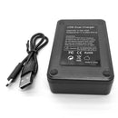 LCD Display Battery Charger Charging Stand with USB Port for Sony NP-FZ100