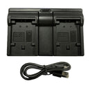 Digital Camera Battery Charger Charging Stand with USB Port for Sony NP-FV100