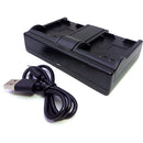 Digital Camera Battery Charger Charging Stand with USB Port for Sony NP-FV100