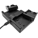 Camera Battery Charger Stand with USB Port for Sony NP-F970 NP-F570 NP-770 Batteries