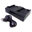 Camera Battery Charger Stand with USB Port for Sony NP-F970 NP-F570 NP-770 Batteries