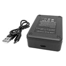 Camera Battery Charger Charging Stand with USB Port for Nikon EN-EL14/EL14A