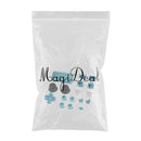 15 in 1 Chrome Plating Buttons Housing Set + Touchpad + 3D Thumbstick Cap for Sony PS4-JDM030 Controller(Blue)