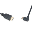 Micro HDMI Cable Cord Wire for Camera Universal 90 Degree Connector Plastic Metal