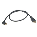 Micro HDMI Cable Cord Wire for Camera Universal 90 Degree Connector Plastic Metal
