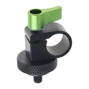 15mm Rail Rod Support System Clamp Camera Shoulder Rig Clip 1/4" Screw Mount LCD Monitor Hot Shoe Microphone