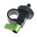 15mm Rail Rod Support System Clamp Camera Shoulder Rig Clip 1/4" Screw Mount LCD Monitor Hot Shoe Microphone