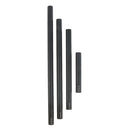 2Pcs 15mm Dia 100mm 10cm Length Extension Rods for Rail System Matte Box Follow Focus Rig DSLR Black