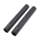 2Pcs 15mm Dia 100mm 10cm Length Extension Rods for Rail System Matte Box Follow Focus Rig DSLR Black