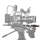 2Pcs 15mm Dia 100mm 10cm Length Extension Rods for Rail System Matte Box Follow Focus Rig DSLR Black