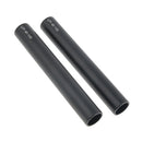 2Pcs 15mm Dia 100mm 10cm Length Extension Rods for Rail System Matte Box Follow Focus Rig DSLR Black