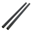 2Pcs 15mm Dia 300mm 30cm Length Extension Rods for Rail System Matte Box Follow Focus Rig DSLR Black