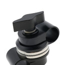 Swivel Rod Clamp 15mm for Digital Camera Shoulder Support System 2 Ports