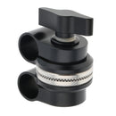 Swivel Rod Clamp 15mm for Digital Camera Shoulder Support System 2 Ports
