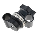 Swivel Rod Clamp 15mm for Digital Camera Shoulder Support System 2 Ports