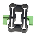 4 Holes Rod Offset Raiser Clamp for 15mm Dslr Rig Rail Shoulder Support Pad