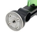 Double Arri Rosetter Lock Threaded Hole with 15mm Rod Clamp For Shoulder Pad