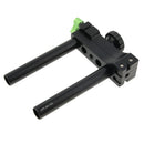 15mm Rail Rod Support System Clamp for Camera Shoulder Rig Softbox LCD Monitor Mount 90 Degree 4 Ports