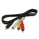 V TV RCA Out Video Cable Cord for Sony DCR-SR82E DCR-SR40/ DCR-SR42 HDR-FX7 DCR-DVD301 Camcorder