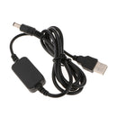 USB 5.5mm x 2.5mm Charging Charger DC Power Back Adapter Cable for DMW-DCC3 DR400 DRE6 PW20 Dummy Battery