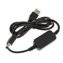 USB 5.5mm x 2.5mm Charging Charger DC Power Back Adapter Cable for DMW-DCC3 DR400 DRE6 PW20 Dummy Battery