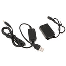 D-Tap Power Adapter Cable+EP-5E DC Coupler Dummy Battery for Nikon 1 J4 1J4