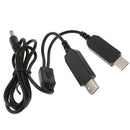 AC-PW20 Dual USB Power Adapter Cable Replacement for NP-FW50 DC Coupler