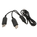 AC-PW20 Dual USB Power Adapter Cable Replacement for NP-FW50 DC Coupler