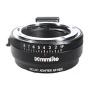 NF-NEX Lens Mount Adapter for Nikon F&G Series Lenses to Sony E Mount Cameras with Manual Aperture Adjustment