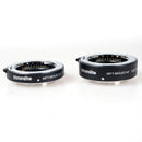M 4/3 Macro Extension Ring Mount Tube Kit for Olympus Panasonic Micro Four Thirds Mount - 10mm & 16mm